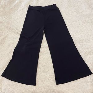 Misook Wide Leg Knit Pants- Dark Navy Blue— Large